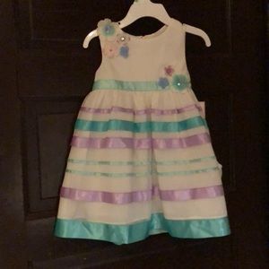 NWT Rare editions striped dress size 18 months